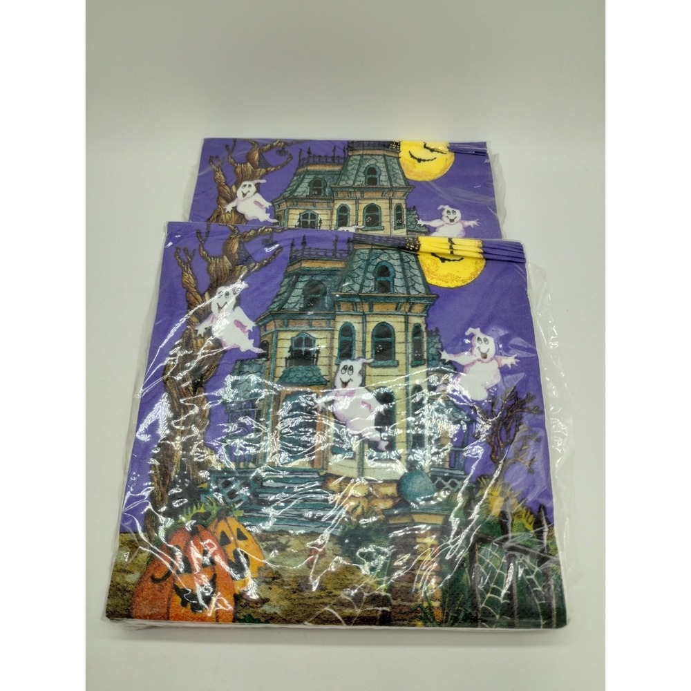 Party Creations Halloween Ghosts Paper Napkins 2 Packages 2 Ply 49 Total